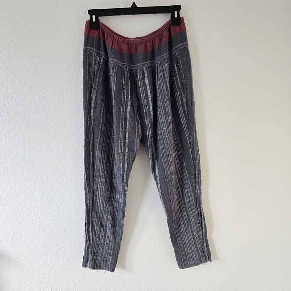 Xirena Antibes Stripe Pascal Pants in Absinthe size Small 100% Cotton Gauze - Picture 3 of 16